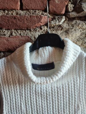gilet bianco knit